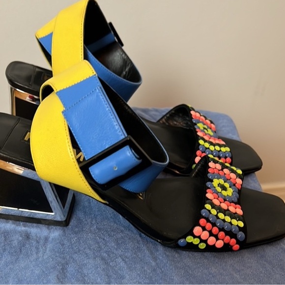 KAT MACONIE Low Heel Beaded Statement Sandals – Size 7 - Picture 2 of 8